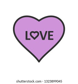  Vector Heart Love Icon