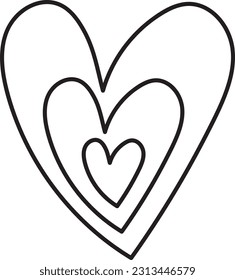 vector, corazón, amor, icono, símbolo, fondo, valentina, romántico, forma, gráfico, diseño, conjunto, ilustración,