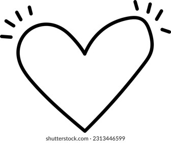 vector, corazón, amor, icono, símbolo, fondo, valentina, romántico, forma, gráfico, diseño, conjunto, ilustración,