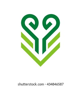 Vector Heart Love of logo 