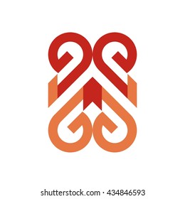Vector Heart Love of logo 