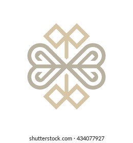 Vector Heart Love of logo design elements and templates symbols care concepts 