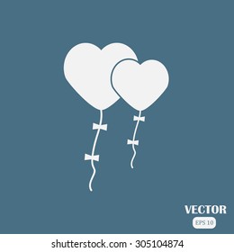 Vector heart, love. St. Valentine's Day
