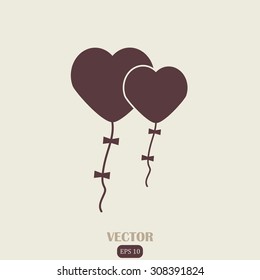 Vector heart, love. St. Valentine's Day