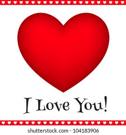 Vector Heart. I love You