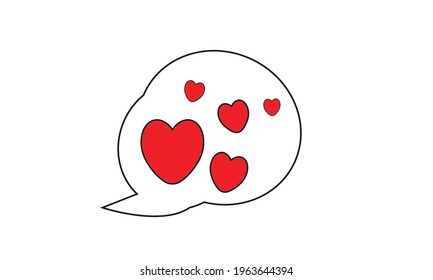 Vector of heart love for you.