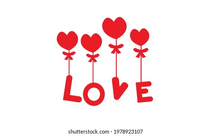 Vector of heart love for you.