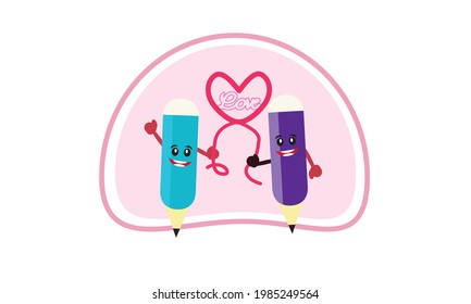 Vector of heart love for you.