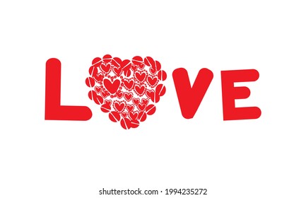 Vector de amor al corazón para ti.
