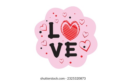 Vector of heart love for you.