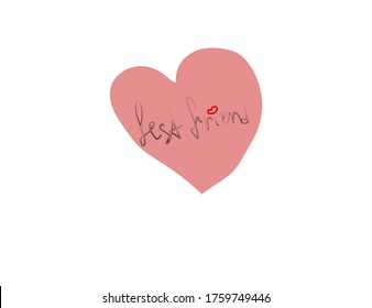 vector heart on a white background flat graphics simple illustration of a heart