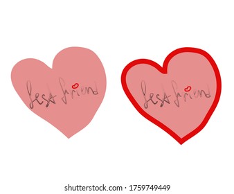 vector heart on a white background flat graphics simple illustration of a heart