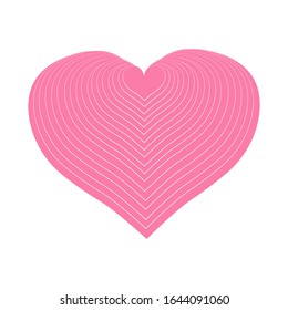 Vektorillustration Herzstück der Umrisslinie handgezeichnet Herzsymbol. Illustration für Ihr Grafikdesign.