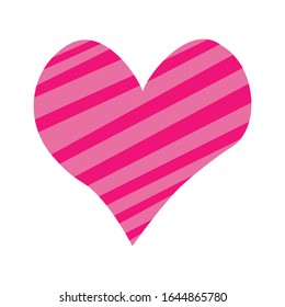 Corazón vectorial del contorno icono del corazón dibujado a mano. Ilustración para su diseño gráfico.