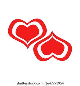 Corazón vectorial del contorno icono del corazón dibujado a mano. Ilustración para su diseño gráfico.