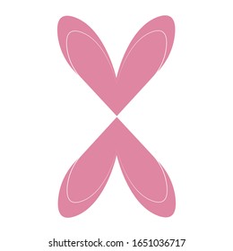 Vector heart of outline hand drawn heart icon. Illustration for your graphic design.