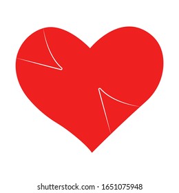 Corazón vectorial del contorno icono del corazón dibujado a mano. Ilustración para su diseño gráfico.