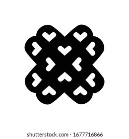 Eslabón del corazón del vector dibujado a mano. icono del corazón. Ilustración para su diseño gráfico.