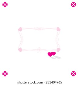 Vector heart pattern background.