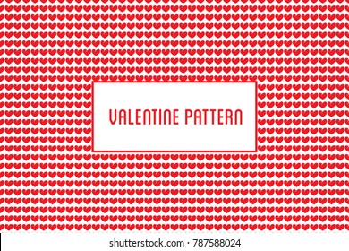 Vector heart pattern. Design of hand drawn hearts for St. Valent