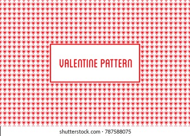 Vector heart pattern. Design of hand drawn hearts for St. Valent
