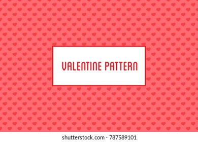 Vector heart pattern. Design of hand drawn hearts for St. Valent