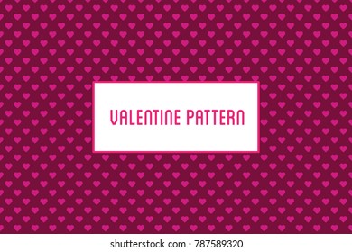 Vector heart pattern. Design of hand drawn hearts for St. Valent