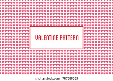 Vector heart pattern. Design of hand drawn hearts for St. Valent