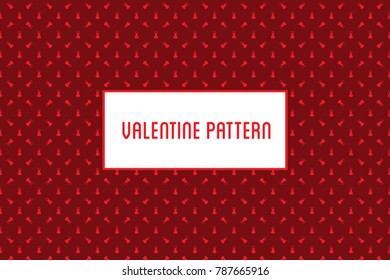 Vector heart pattern. Design of hand drawn hearts for St. Valentine's day.