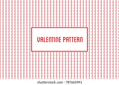 Vector heart pattern. Design of hand drawn hearts for St. Valentine's day.