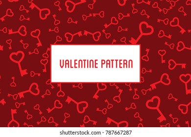 Vector heart pattern. Design of hand drawn hearts for St. Valentine's day.