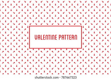 Vector heart pattern. Design of hand drawn hearts for St. Valentine's day.