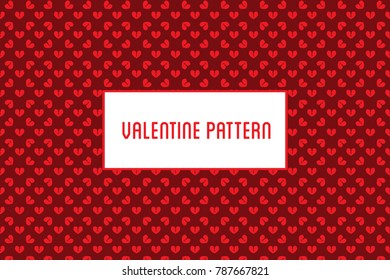 Vector heart pattern. Design of hand drawn hearts for St. Valentine's day.