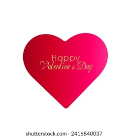 vector heart png on white background, valentines day