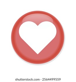 vector heart round circle shape