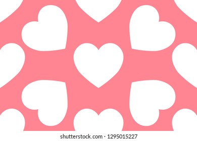 Vector of heart seamless background design