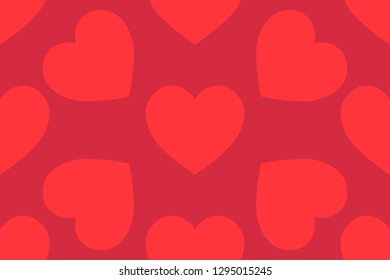 Vector of heart seamless background design