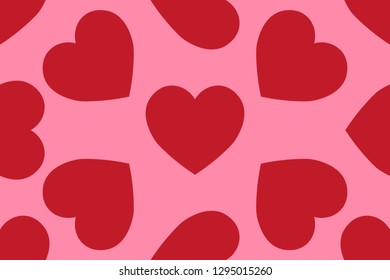 Vector of heart seamless background design