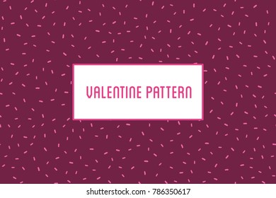 Vector heart seamless pattern. St Valentine red background of he