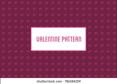 Vector heart seamless pattern. St Valentine design of hearts hand drawn art icons.