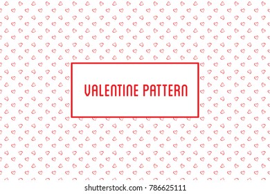 Vector heart seamless pattern. St Valentine design of hearts hand drawn art icons.