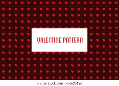 Vector heart seamless pattern. St Valentine design of hearts hand drawn art icons.