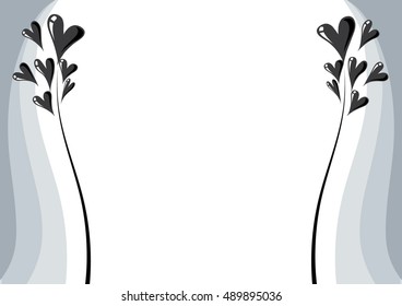 vector heart shape with background