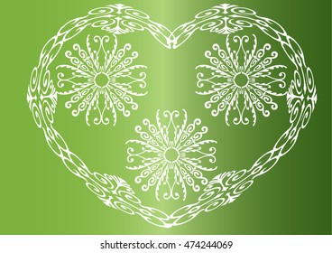 vector heart shape design