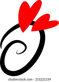 vector heart shape icon / logo