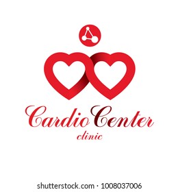 stylized cardiograph logo