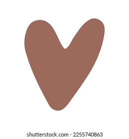 Diseño de símbolo de forma de corazón vectorial en blanco. Ilustración del vector