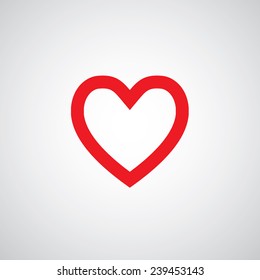 vector heart shape symbol design  