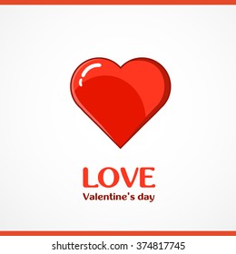 Vector heart shape symbol design