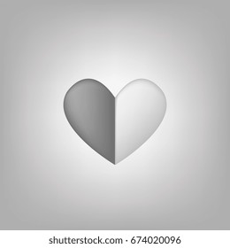 vector heart shape symbol design.